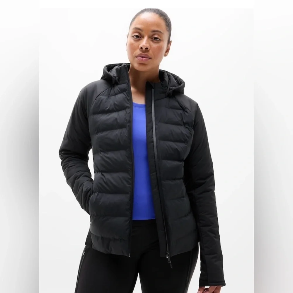 NWT Athleta Inlet Apex Black Jacket 2.0 Sz Medium (#768239) - Picture 3 of 8